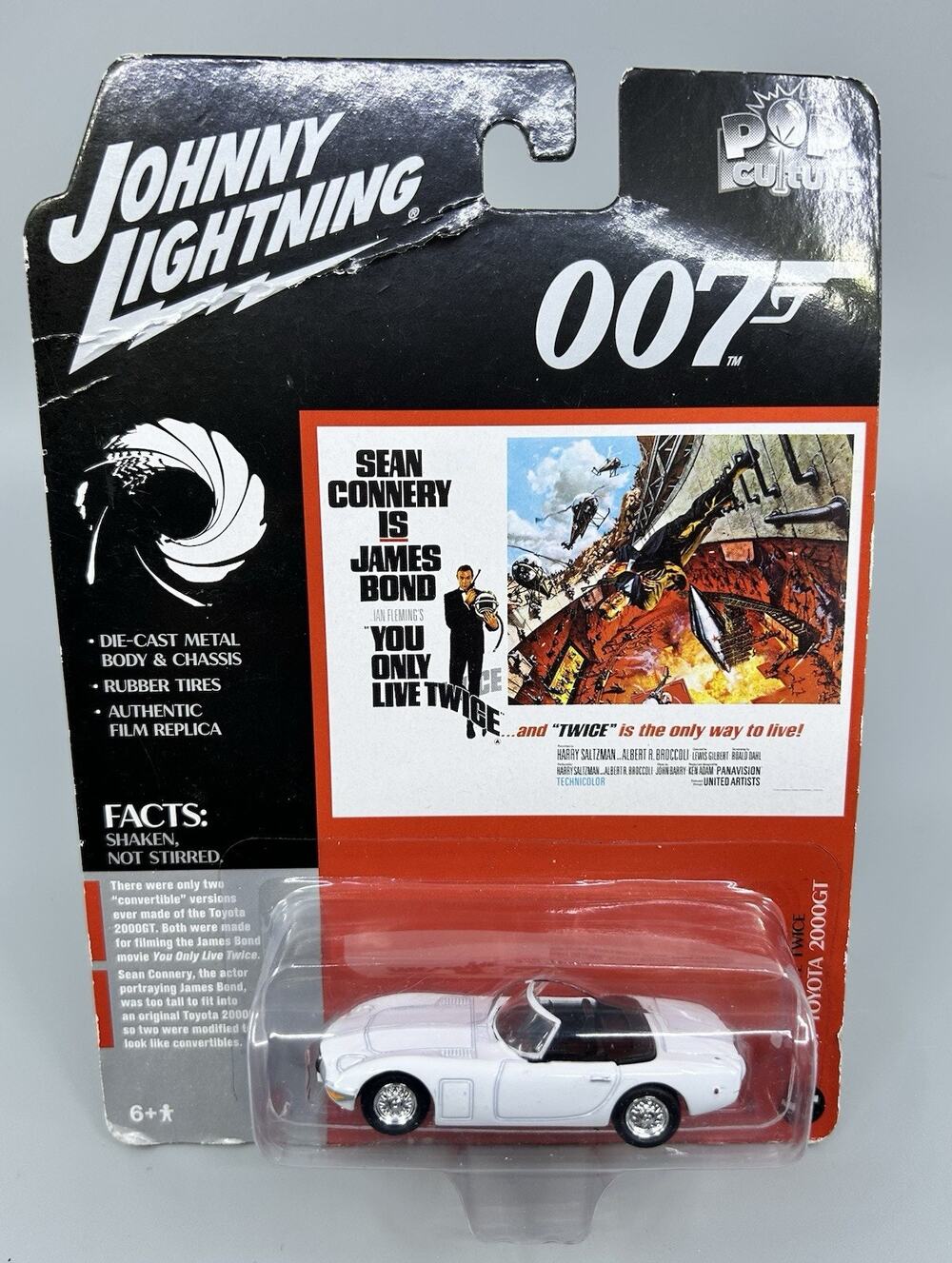 Johnny Lightning JAMES BOND 007 1967 Toyota 2000GT Pop Culture 1:64 Diecast